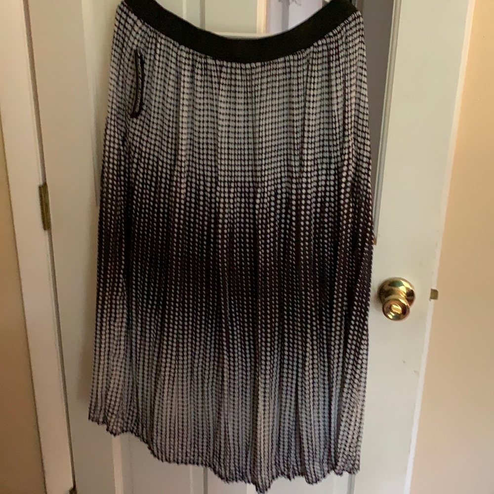 Polka dot maxi skirt